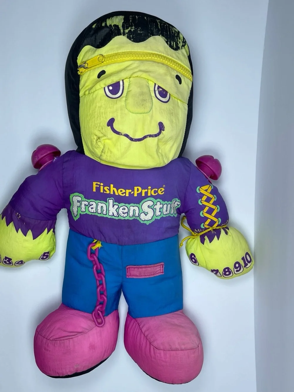 Fisher-Price FrankenStuff Frankenstein Plush Doll Large 24-36 in 1991 MPN 2274